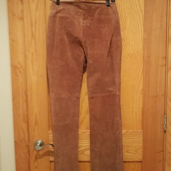 NWT SUEDE DISTRESSED  PANTS - Picture 3 of 3